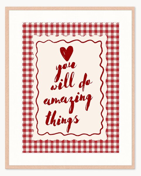 Stampa digitale incorniciata per bambini I Believe in You, varie misure
