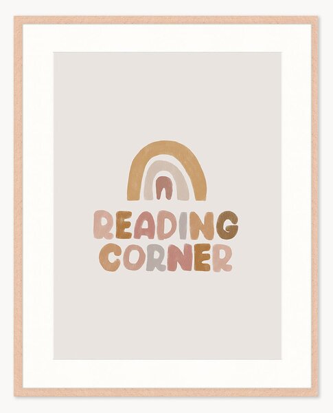 Stampa digitale incorniciata Kids Reading Corner, varie misure