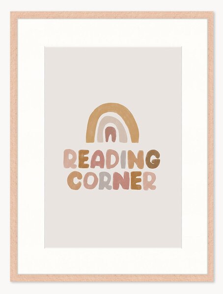 Stampa digitale incorniciata Kids Reading Corner, varie misure