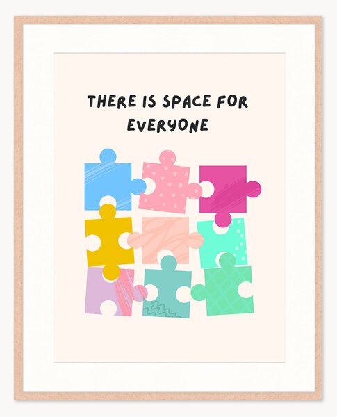 Stampa digitale incorniciata Space For Everyone, varie misure
