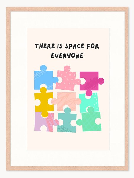 Stampa digitale incorniciata Space For Everyone, varie misure