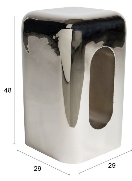 Tavolino in metallo 29x29 cm Creek – Zuiver
