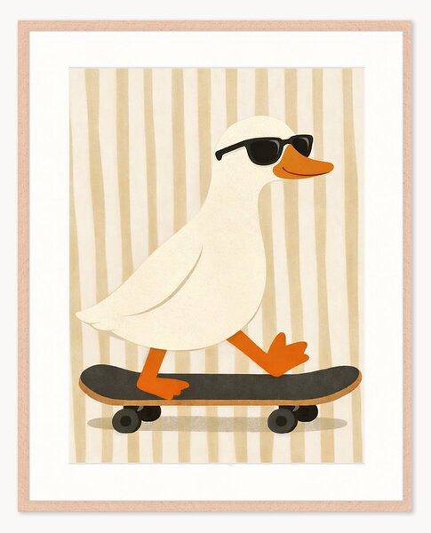 Stampa digitale incorniciata per bambini Cool Duck, varie misure