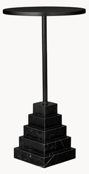 Tavolino rotondo con base in marmo Solum