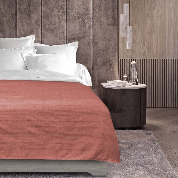 Copriletto color mattone 180x220 cm Lucile - douceur d'intérieur