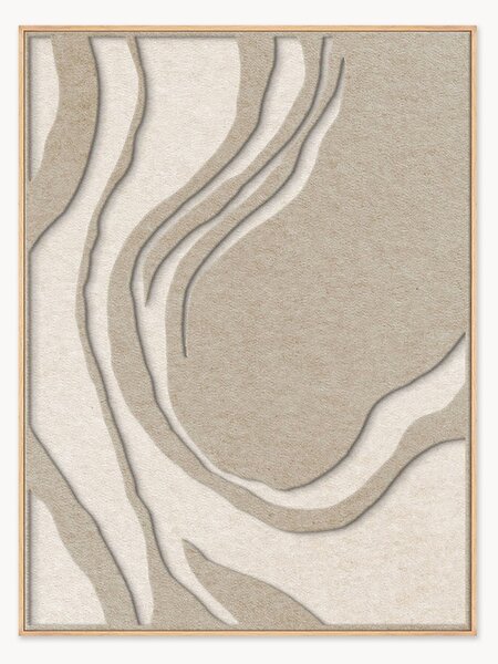 Arte da parete acustica Sacred Silence con cornice in legno