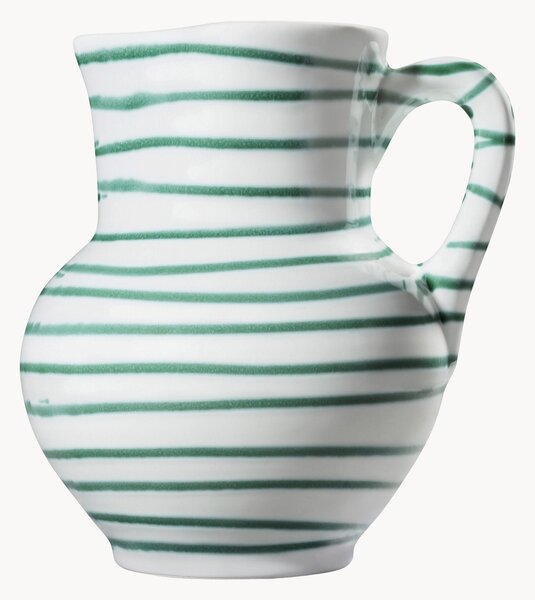 Brocca in ceramica fatta a mano Grüngeflammt, 1 L