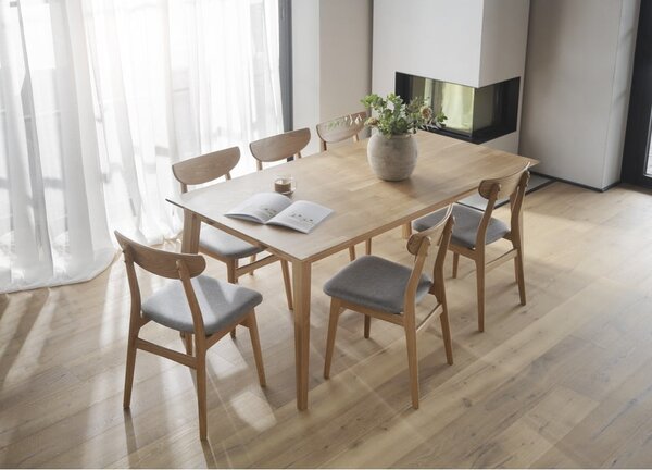 Set di 2 sedie da pranzo in colore naturale Rodham - Rowico
