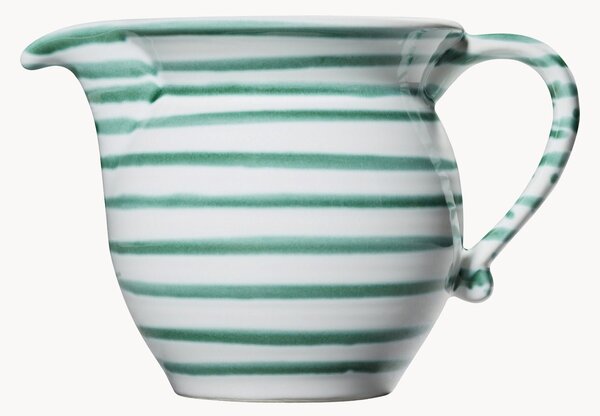 Brocca latte in ceramica fatta a mano Grüngeflammt