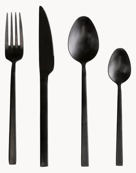 Set di 16 posate spazzolate opache Gloria, 4 persone