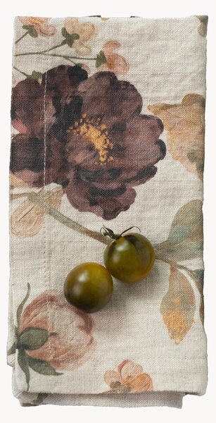 Set di 2 tovaglioli in lino Vintage Roses