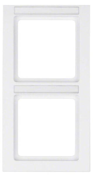 Berker 10526099 Cornice con campo di scrittura inseribile bianco polare e Berker Q.3