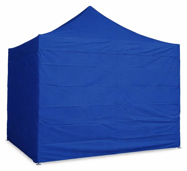 Gazebo pieghevole 3x3m ALU Standard con 4 pareti laterali chiuse - Blu