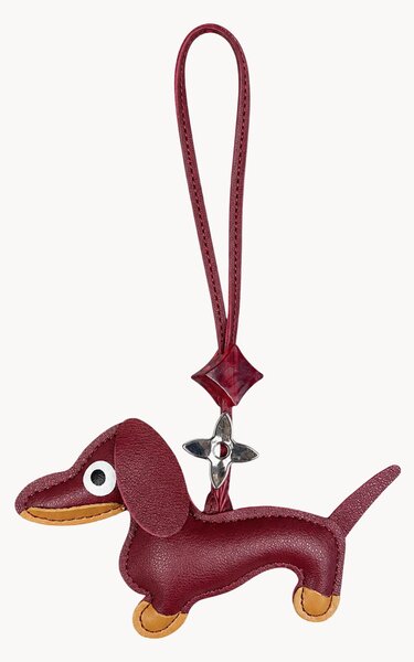 Portachiavi in pelle Dachshund