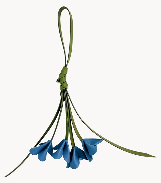 Portachiavi in pelle Flower