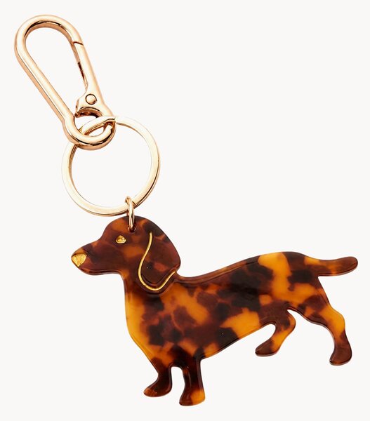 Portachiavi in legno a forma di bassotto Dachshund