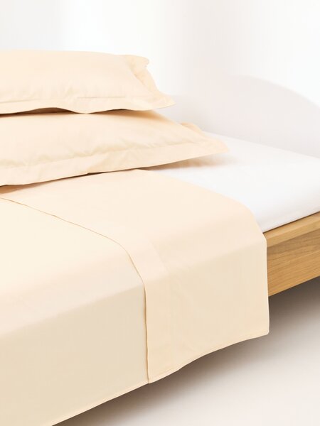 Lenzuolo con angoli topper in raso di cotone Premium