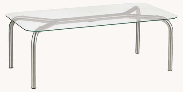 Tavolino da salotto con piano in vetro Uku
