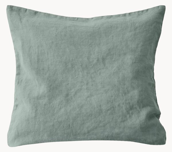 Copricuscino in lino Green Milieu
