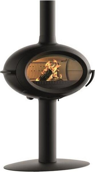 Stufa a legna in ghisa nera da 7kw Invicta P648114