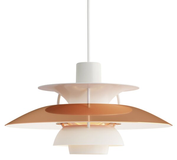 Lampada a sospensione Louis Poulsen, PH 5 Mini, dimmerabile, Rame, Soggiorno, Metallo, Design