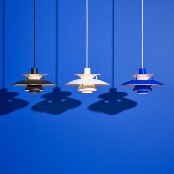 Lampada a sospensione Louis Poulsen, PH 5 Mini, dimmerabile, Bianco, Soggiorno, Metallo, Design