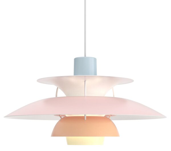 Lampada a sospensione Louis Poulsen, PH 5 Pastels, dimmerabile, Multicolore, Soggiorno, Metallo, Design