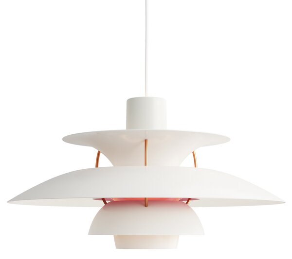 Lampada a sospensione Louis Poulsen, PH 5, dimmerabile, Bianco, Soggiorno, Metallo, Design