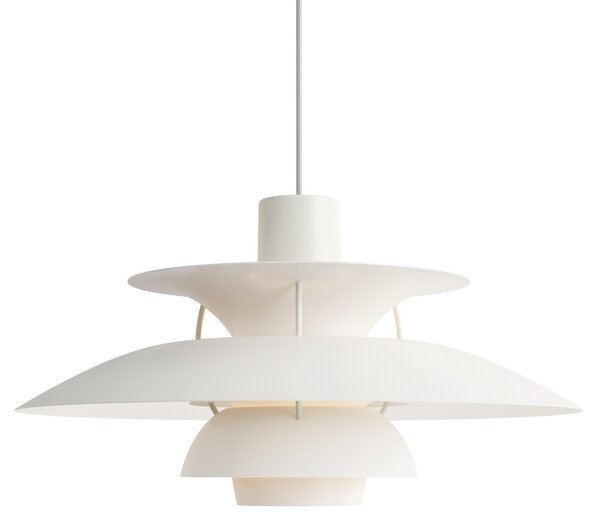 Lampada a sospensione Louis Poulsen, PH 5, dimmerabile, Bianco, Soggiorno, Metallo, Design