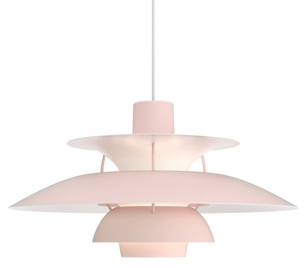 Lampada a sospensione Louis Poulsen, PH 5, dimmerabile, Rosa / Rosé, Soggiorno, Metallo, Design