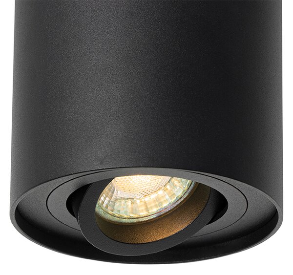 Faretto da soffitto intelligente nero regolabile con Wi-Fi GU10 - Rondoo up