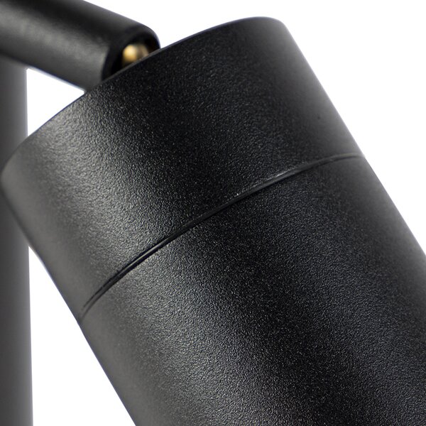 Lampada da esterno intelligente nera 45 cm regolabile con Wifi GU10 - Solo