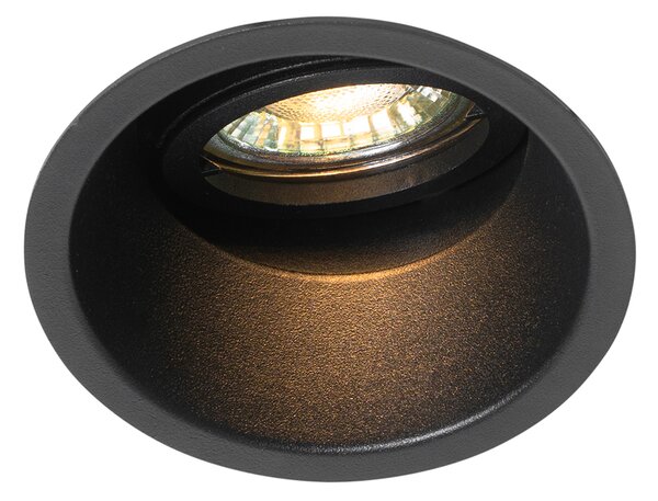 Faretto da incasso intelligente regolabile nero con Wi-Fi GU10 - Alloy