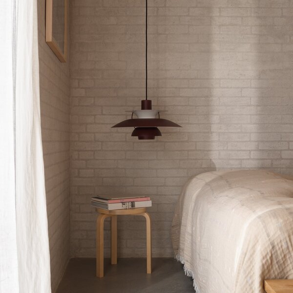 Lampada a sospensione Louis Poulsen, Rosso, Soggiorno, Metallo