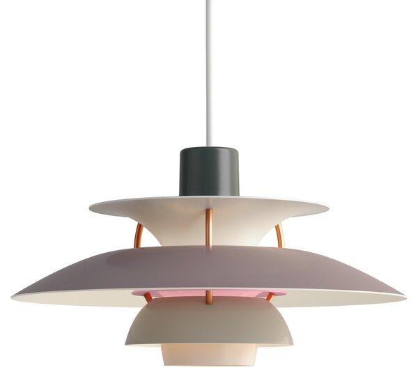 Lampada a sospensione Louis Poulsen, PH 5 Mini, dimmerabile, Grigio, Soggiorno, Metallo, Design