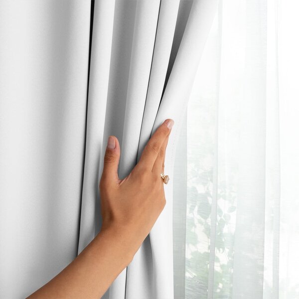Tenda parzialmente oscurante bianca 140x175 cm Kierra – Restilo