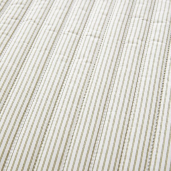 Copriletto verde con rivestimento trapuntato 220x230 cm Stripe – Catherine Lansfield