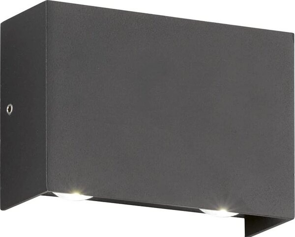 Fischer & Honsel Lampada da parete per esterni a LED Nairobi, nera