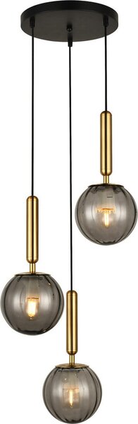 Italux Ravena lampadario moderno in ottone PND-2324-3A BRO+SG