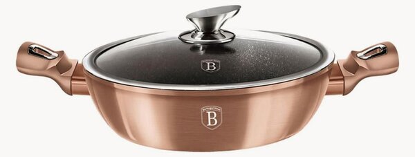Padella con coperchio Metallic Line Rose Gold Edition