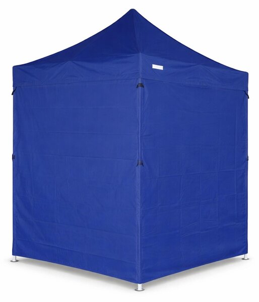 Gazebo pieghevole 2x2m ACCIAIO Standard con 4 pareti laterali chiuse - Blu