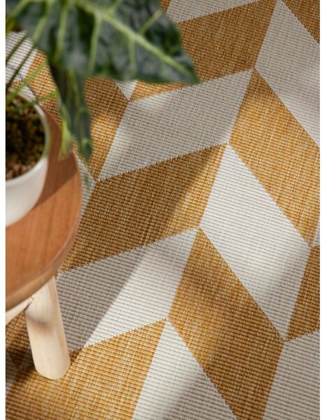Tappeto da interno/esterno giallo ocra/color crema 120x170 cm Haringey Terrick – Ted Baker