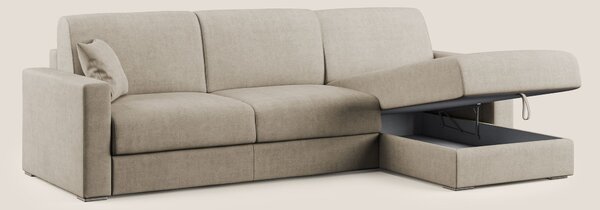 Best Divano letto angolare in tessuto impermeabile T02 beige
