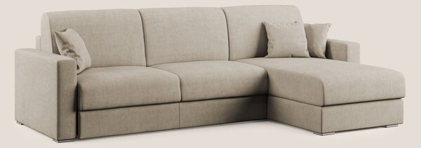 Best Divano letto angolare in tessuto impermeabile T02 beige