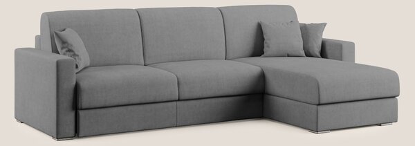 Best Divano letto angolare in tessuto impermeabile T02 grigio