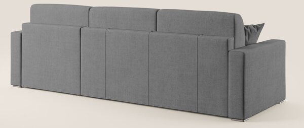Best Divano letto angolare in tessuto impermeabile T02 grigio