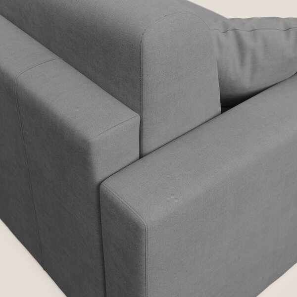 Best Divano letto angolare in tessuto impermeabile T02 grigio