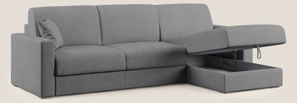 Best Divano letto angolare in tessuto impermeabile T02 grigio