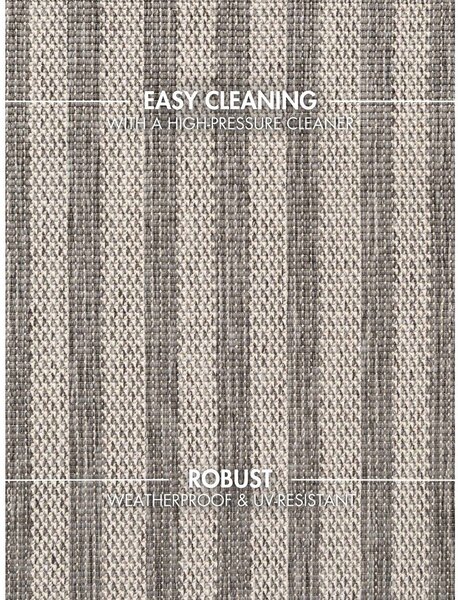 Tappeto da interno/esterno grigio/color crema 160x230 cm Haringey Linley – Ted Baker