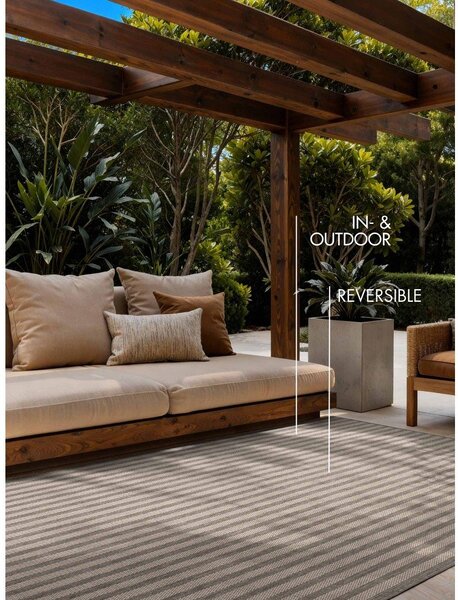 Tappeto da interno/esterno grigio/color crema 160x230 cm Haringey Linley – Ted Baker